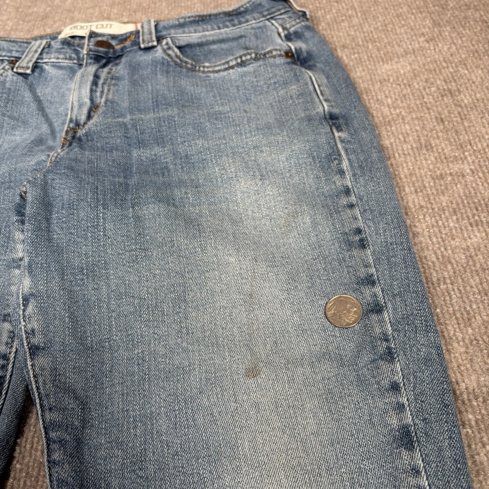 Vintage Levis 515 Jeans Womens 4S Bootcut Light Wash Blue Denim Western Y2K - Picture 8 of 16